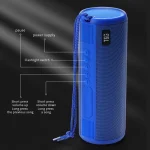 T&G TG635 Portable Outdoor Waterproof Bluetooth Speaker with Flashlight Function - Image 8
