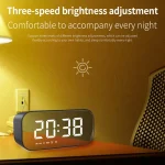 AEC BT518 Portable Wireless Bluetooth Speaker LED Alarm Clock Support AUX / TF Card / FM - Image 5