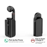 K60 Mini Business Wireless Bluetooth Earphone Car Driving Hands-free Headset with Mic - Image 6