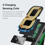 AEC BT512 Multifunctional Bluetooth Speaker 10W Wireless Charger LED Desktop Electronic Alarm Clock - Image 6