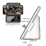 AEC BT512 Multifunctional Bluetooth Speaker 10W Wireless Charger LED Desktop Electronic Alarm Clock - Image 7