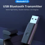 TX35 Bluetooth 5.2 Transmitter One Drag Two USB / AUX Dual Output - Image 2