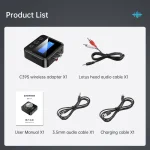 C39S Bluetooth Receiver Transmitter RCA Speaker to 3.5mm Wireless Audio Adapter - Image 8