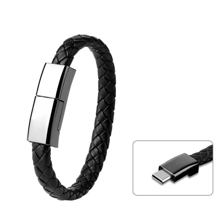 XJ-72 20cm USB to USB-C / Type-C Bracelet Charging Data Cable, 20cm Type-C, Type-C