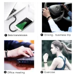 XJ-73 20cm USB to 8 Pin Bracelet Charging Data Cable, 8 Pin, 20cm 8 Pin - Image 6