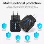PD03 20W PD3.0 + QC3.0 USB Charger with Type-C to Type-C Data Cable, US Plug, US Plug + Type-C to Type-C Cable - Image 6