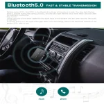 RT01 2-in-1 Bluetooth Receiver & Transmitter Car Hands-free - Image 4