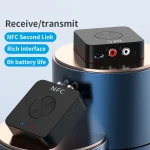 BT-21 NFC Bluetooth 5.0 Receiver & Transmitter RCA 3.5mm AUX Audio Adapter - Image 3