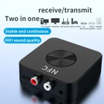 BT-21 NFC Bluetooth 5.0 Receiver & Transmitter RCA 3.5mm AUX Audio Adapter - Image 5