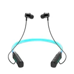 JG4 Flashing LED Neck-mounted Stereo Bluetooth Wireless Earphone