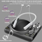JG4 Flashing LED Neck-mounted Stereo Bluetooth Wireless Earphone - Image 2
