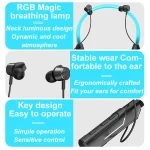 JG4 Flashing LED Neck-mounted Stereo Bluetooth Wireless Earphone - Image 4