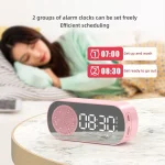 Z7 Digital Bluetooth 5.0 Speaker Multi-function Mirror Alarm Clock FM Radio, Z7 (Black), Z7 (White), Z7 (Pink) - Image 5