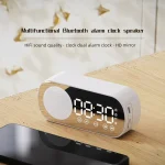 Z7 Digital Bluetooth 5.0 Speaker Multi-function Mirror Alarm Clock FM Radio, Z7 (Black), Z7 (White), Z7 (Pink) - Image 7