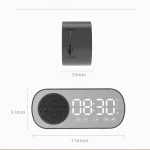 Z7 Digital Bluetooth 5.0 Speaker Multi-function Mirror Alarm Clock FM Radio, Z7 (Black), Z7 (White), Z7 (Pink) - Image 8