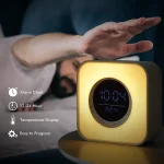 P10 LED Atmosphere Light Bluetooth Speaker with Alarm Thermometer Function - Image 3
