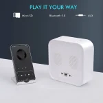 P10 LED Atmosphere Light Bluetooth Speaker with Alarm Thermometer Function - Image 5