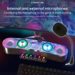 Newrixing NR555 Desktop Colorful LED Gaming Bluetooth Speaker Support TF & FM - Image 4