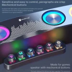 Newrixing NR555 Desktop Colorful LED Gaming Bluetooth Speaker Support TF & FM - Image 5