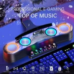 Newrixing NR555 Desktop Colorful LED Gaming Bluetooth Speaker Support TF & FM - Image 6