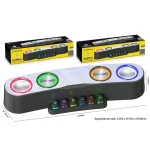 Newrixing NR555 Desktop Colorful LED Gaming Bluetooth Speaker Support TF & FM - Image 7