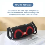 T&G TG642 RGB Light Waterproof  Portable Bluetooth Speaker Support FM / TF Card, TG642 - Image 3
