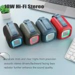 T&G TG339 RGB Light 5W Waterproof Portable Bluetooth Speaker - Image 3