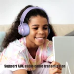 BT06C+ Children Head-mounted Cute Wireless Bluetooth Headset with Microphone & LED Light - Image 6