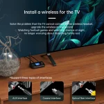 C41S Bluetooth 5.0 Audio Receiver 2 in 1 with Screen Fiber Coaxial Adapter - Image 6