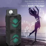 NewRixing NRG5501B Outdoor Portable Karaoke Wireless Speaker 16W Audio Amplifier, with Mic, No Mic - Image 3