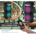 NewRixing NRG6601A Outdoor Portable Karaoke Wireless Speaker 20W Audio Amplifier With Mic - Image 4