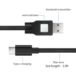 ZF170 1.2m USB to Type-C Charging Data Cable with Bluetooth Transmitter Function - Image 6