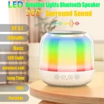 JY12 Full-screen RGB LED Breather Light Wireless Bluetooth Speaker - Image 2