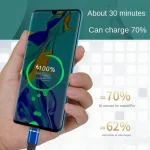 XJ-76 40W 5A 3 in 1 USB to 8 Pin + Type-C + Micro USB Super Flash Charging Cable, Length: 1.18m, XJ-76 40W - Image 5