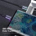 ENKAY PD100W 5A USB-C / Type-C to Type-C Fast Charging Cable with E-Marker, 1m, 2m - Image 4