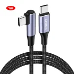 ENKAY PD100W 5A USB-C / Type-C to Type-C Elbow Fast Charging Cable with E-Marker, 1m, 2m