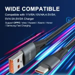 ENKAY 66W USB to USB-C / Type-C Full Protocol 6A Fast Charging Data Cable, 1m, 2m - Image 2