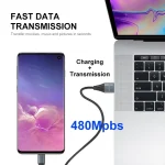 ENKAY 66W USB to USB-C / Type-C Full Protocol 6A Fast Charging Data Cable, 1m, 2m - Image 4