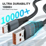 ENKAY 66W USB to USB-C / Type-C Full Protocol 6A Fast Charging Data Cable, 1m, 2m - Image 5