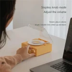 Duosi X11 Vinyl Atomic Retro Bluetooth Speaker Desktop Creative Alarm Clock - Image 4