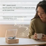 Duosi X11 Vinyl Atomic Retro Bluetooth Speaker Desktop Creative Alarm Clock - Image 5