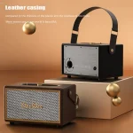 Oneder D6 40W Retro Classic Wooden Portable Outdoor Bluetooth Speaker, D6 - Image 6