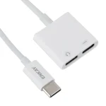 ENKAY ENK-AT105 USB-C / Type-C to Dual Type-C Headphone & Charging Adapter Data Cable - Image 3