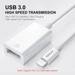 ENKAY ENK-AT108 8 Pin to USB 3.0 OTG Adapter Data Cable for iPhone / iPad - Image 2