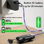 K55 Retractable Cable BT5.2 Smart In-ear Single Sports Earphone - Image 3