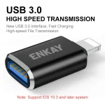 ENKAY ENK-AT110 8 Pin Male to USB 3.0 Female Aluminium Alloy OTG Adapter, ENK-AT110 - Image 2
