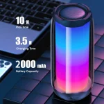 NBY 8892 LED IPX5 Waterproof Portable Wireless Bluetooth Speaker - Image 5