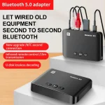 T10 NFC Bluetooth 5.0 Receiver 3.5mm  AUX Port Adapter RCA  Amplifier with Remote Control - Image 2