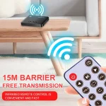 T10 NFC Bluetooth 5.0 Receiver 3.5mm  AUX Port Adapter RCA  Amplifier with Remote Control - Image 4