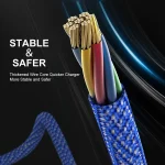 ENKAY ENK-CB121 1.5m 3 in 1 USB 3.0 to Type-C / 8 Pin / Micro USB 5A Fast Charging Cable - Image 6